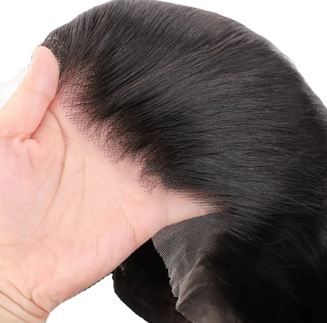 Peluca de cabello humano con encaje HD