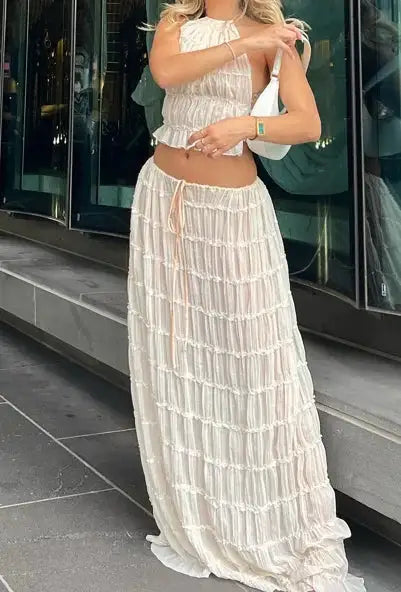 Conjunto maxi de belleza sin espalda